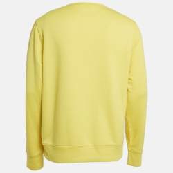 Acne Studios Yellow Knit Casey Crinkle Sweatshirt M
