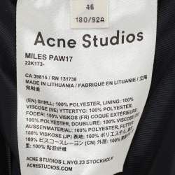 Acne Studios Burgundy/Blue Polyester Miles Paw Jacket S