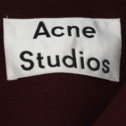 Acne Studios Burgundy/Blue Polyester Miles Paw Jacket S