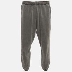 Pre Owned Acne Studios Grey Cotton Knit Sweatpants M