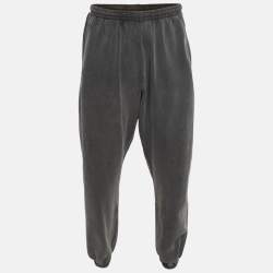 Pre Owned Acne Studios Grey Cotton Knit Sweatpants L