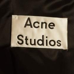 مملوكة مسبقًا Acne studios Grey Felt Wool Blend Gavin Overcoat S