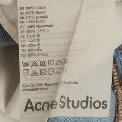 مملوكة مسبقًا Acne Studios Blue Denim Regular Fit Jeans L/Waist 32"