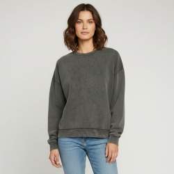 Pre Owned Acne Studios Grey Cotton Crewneck Oversized Sweatshirt M 