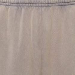 Pre Owned Acne Studios Light Taupe Cotton Jersey Washed Fleece Sweatpants L