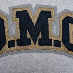 Pre Owned Acne Studios Grey Cotton Knit OMG Sweatshirt XL