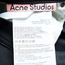 Pre Owned Acne Studios Black Denim Straight Leg Jeans L