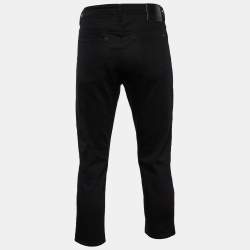 Pre Owned Acne Studios Black Denim Straight Leg Jeans L