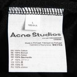 Pre Owned Acne Studios Black Cotton Sweatpants L