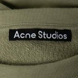 Pre Owned Acne Studios Olive Green Cotton Sweatshirt S