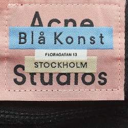 Pre Owned Acne Studios Black Denim Jeans L Waist 34"