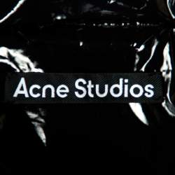 Pre Owned Acne Studios Black Nylon Zip Up Puffer Jacket XL