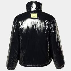 Pre Owned Acne Studios Black Nylon Zip Up Puffer Jacket XL