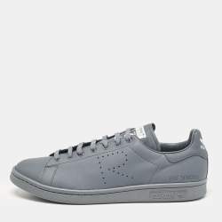 Adidas By Raf Simons Grey Leather Stan Smith Sneakers Size 45 1/3