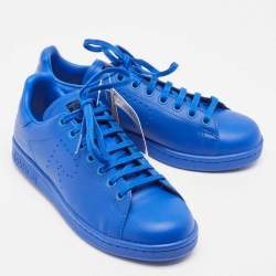 Adidas By Raf Simons Blue Leather Stan Smith Sneakers Size 38