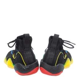 Adidas x Pharrell Williams Crazy Byw Lvl X Multicolor Mesh And Suede Sneakers Size 45.5