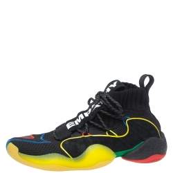 Adidas x Pharrell Williams Crazy Byw Lvl X Multicolor Mesh And Suede Sneakers Size 45.5