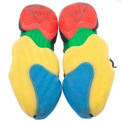 Adidas x Pharrell Williams Crazy Byw Lvl X Multicolor Mesh And Suede Sneakers Size 45.5