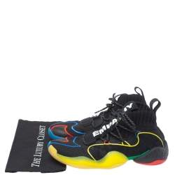 Adidas x Pharrell Williams Crazy Byw Lvl X Multicolor Mesh And Suede Sneakers Size 45.5