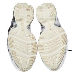 Adidas By Raf Simons Black/Silver Leather Ozweego Core Sneakers Size 42