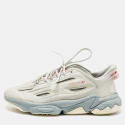 Pre Owned Adidas Size 41.5 Grey Synthetic Leather Ozweego Celox Dash Lace Up Sneakers