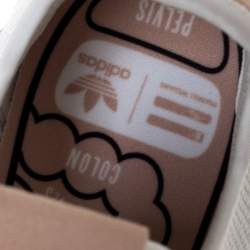 Pre Owned Pharrell Williams x Adidas White Cotton Knit PW Tennis Hu Sneakers Size 46