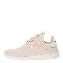 Pharrell Williams x Adidas Light Cream Cotton Knit PW Tennis Hu Sneakers Size 46