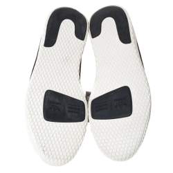 Pre Owned Pharrell Williams x Adidas Dark Grey Cotton Knit PW Tennis Hu Sneakers Size 46