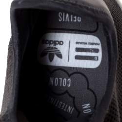 Pre Owned Pharrell Williams x Adidas Dark Grey Cotton Knit PW Tennis Hu Sneakers Size 46