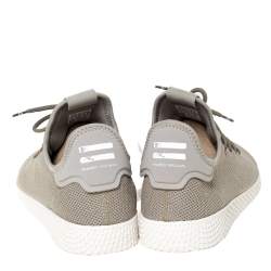 Pre Owned Pharrell Williams x Adidas Chalk Green Cotton Knit PW Tennis Hu Sneakers Size 46