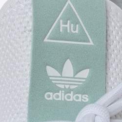 Pharrell Williams x Adidas White Cotton Knit PW Tennis Hu Sneakers Size 46