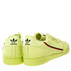 Adidas Semi Frozen Yellow Leather Continental 80 Sneaker Size 46