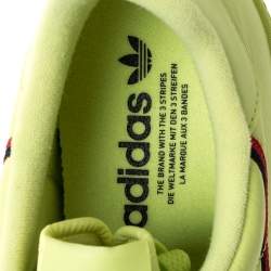 Adidas Semi Frozen Yellow Leather Continental 80 Sneaker Size 46