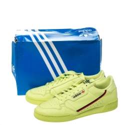 Adidas Semi Frozen Yellow Leather Continental 80 Sneaker Size 46