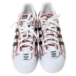 Adidas Multicolor Leather Superstar Nigo Bearfoot Sneakers Size 46