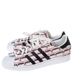 Adidas Multicolor Leather Superstar Nigo Bearfoot Sneakers Size 46