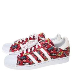 Pre Owned Adidas Multicolor Leather Superstar Nigo Bearfoot Sneaker Size 46