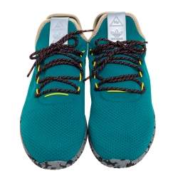 Pre Owned Pharrell Williams x Adidas Green Mesh Tennis Hu 'Teal' Sneakers Size 46