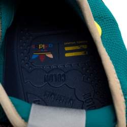 Pre Owned Pharrell Williams x Adidas Green Mesh Tennis Hu 'Teal' Sneakers Size 46