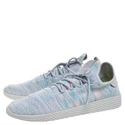 Pharrell Williams x Adidas Grey/Pink Cotton Knit  PW Tennis Hu Sneakers Size 46