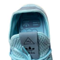 Pre Owned Pharrell Williams x Adidas Blue Cotton Knit PW Tennis Hu Sneakers Size 46