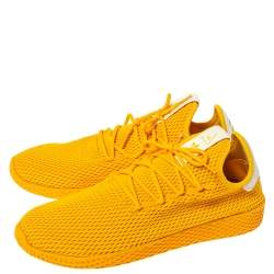 Pharrell Williams x Adidas Solid Gold Cotton Knit PW Tennis Hu Sneakers Size 46