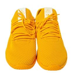 Pharrell Williams x Adidas Solid Gold Cotton Knit PW Tennis Hu Sneakers Size 46