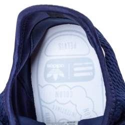 Pre Owned Pharrell Williams x Adidas Dark Blue Cotton Knit PW Tennis Hu Sneakers Size 46