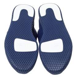 Pre Owned Pharrell Williams x Adidas Dark Blue Cotton Knit PW Tennis Hu Sneakers Size 46