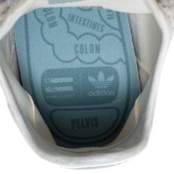 Pre Owned Pharrell Williams x Adidas White Cotton Knit PW Tennis Hu Sneakers Size 46