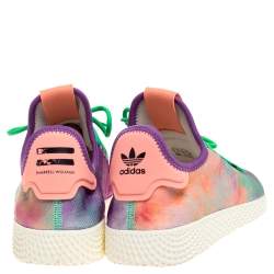 Pre Owned Pharrell Williams x Adidas Dye Multicolor Knit Fabric PW Tennis Hu Sneakers Size 46