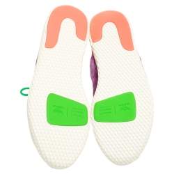 Pre Owned Pharrell Williams x Adidas Dye Multicolor Knit Fabric PW Tennis Hu Sneakers Size 46