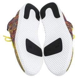 Pre Owned Pharrell Williams x Adidas Multicolor Knit Fabric PW Tennis Hu Sneakers Size 46