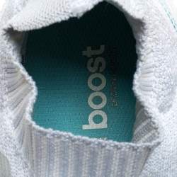 Pre Owned Adidas Light Blue/White Knit Fabric Ultra Boost Uncaged Parley Sneakers Size 42